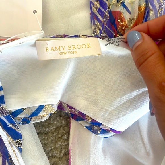 NWT Ramy Brook Louisa printed halter top - Picture 4 of 9